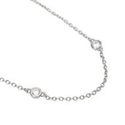 Mabina Collana lunga in argento con zirconi 553504